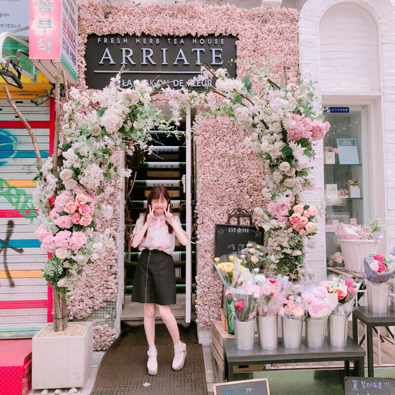 お花でいっぱいの韓国カフェ♡　韓国旅行のマップリストに追加決定！の2枚目の画像