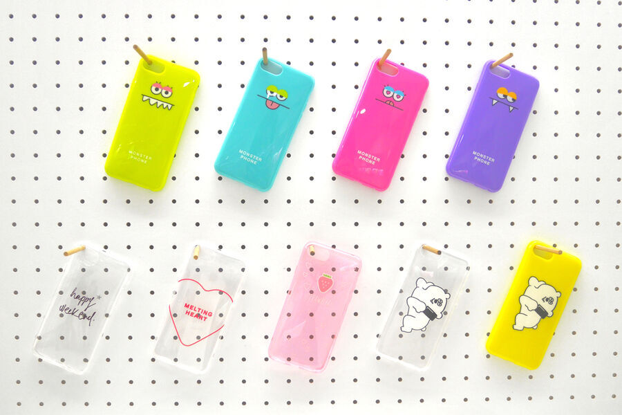 iPhone6/6S/7ケース（weekend・いちご・ハート・MONSTER・クマ）各￥100