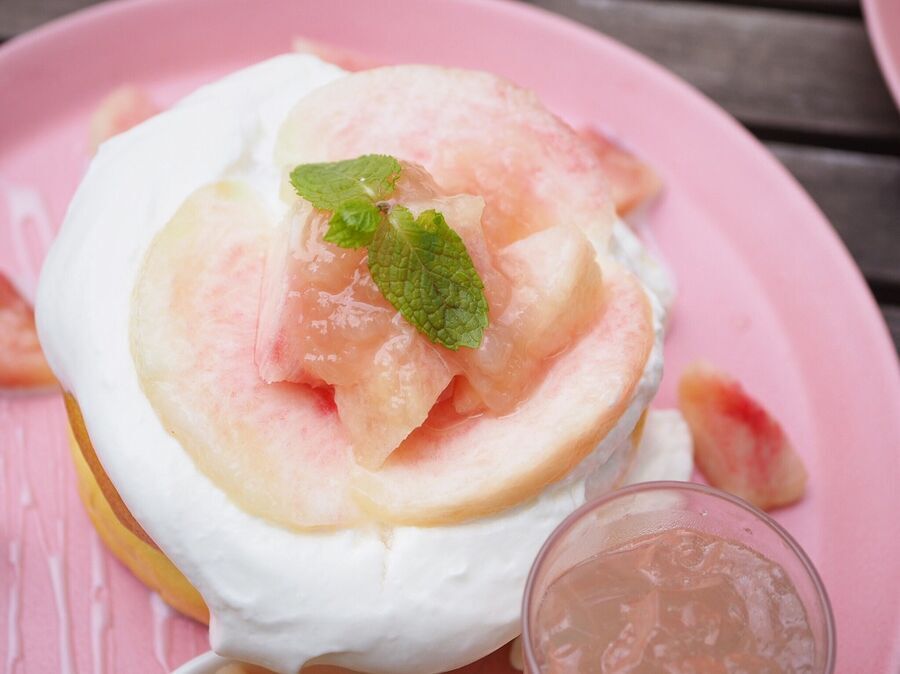 今だけ♡　期間限定・桃のパンケーキが食べられるおすすめカフェ♡の2枚目の画像