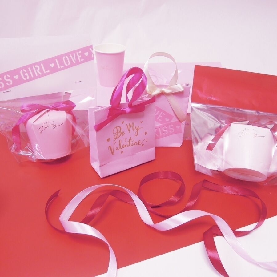 【簡単】かわいいバレンタインラッピング♡　紙コップラッピング＆ミニ紙袋をDIYの1枚目の画像