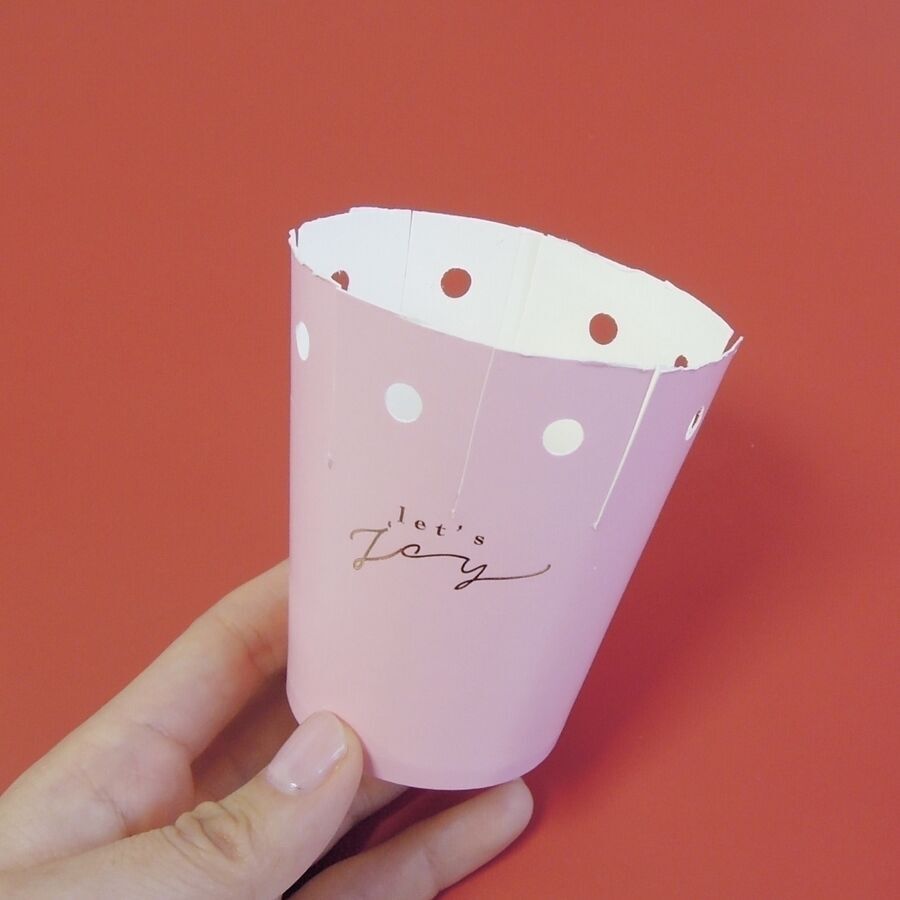 【簡単】かわいいバレンタインラッピング♡　紙コップラッピング＆ミニ紙袋をDIYの17枚目の画像