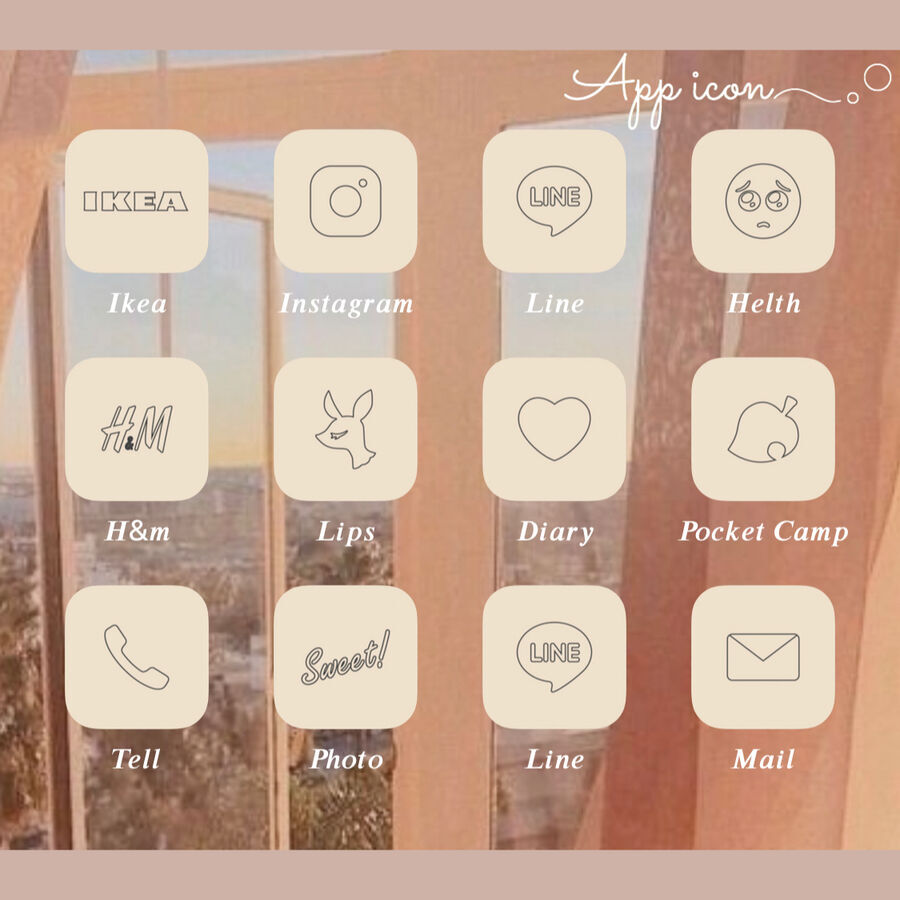 おしゃれアイコン画像が手に入る♡ホーム画面を簡単カスタマイズできるアプリ3選の1枚目の画像