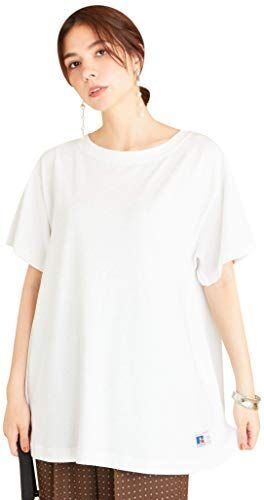 [ビューティ&ユース] RUSSELL ATHLETIC ラッセルアスレティック 【別注】 ∴フレアショートスリーブ Tシャツ 16174995586 0100 レディース ホワイト (01) Free Size