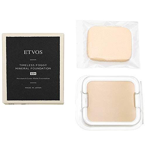 エトヴォス ETVOS タイムレスフォギーミネラルファンデーション 10g SPF50+ PA++++ パフ付 レフィル 03N 明るめの標準的な肌色 （在庫）