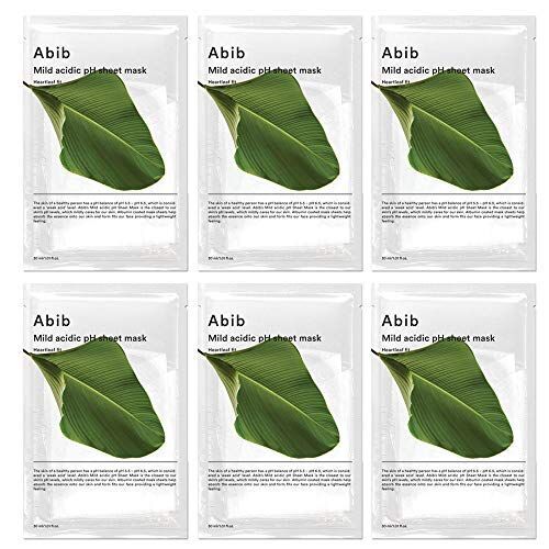 ABIB MILD ACIDIC pH SHEET MASK_ HEARTLEAF FIT/弱酸性phシートマスク ドクダミフィット(10枚)日本国内発送
