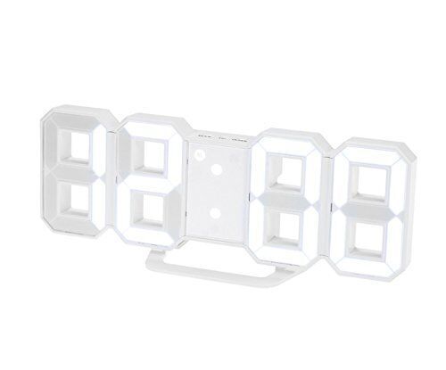 Haolong LED 壁掛け デジタル時計 - 3D 立体 wall ウォール clock アラーム機能付き 置き時計 壁掛け時計