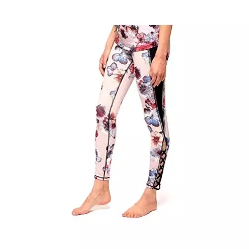 urbanretreat(アーバンリトリート) Lace up perfect legging【61 Pink Flower/S】