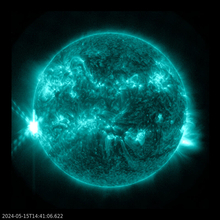 2024年5月15日に発生したX2.9の太陽フレア
