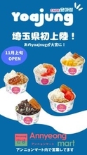 韓国発 大人気のフローズンヨーグルト専門店「YOAJUNG」が埼玉初上陸!大宮マルイに11月1日(土)オープン
