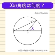 【角度当てクイズ Vol.1630】xの角度は何度?