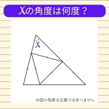 【角度当てクイズ Vol.794】xの角度は何度？