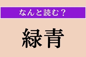 【難読漢字】「緑青」正しい読み方は？「みどりあお」ではありません