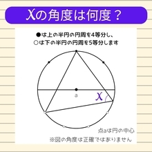 【角度当てクイズ Vol.777】xの角度は何度？