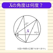 【角度当てクイズ Vol.722】xの角度は何度？