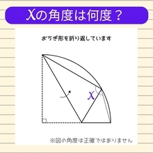 【角度当てクイズ Vol.768】xの角度は何度？