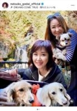 伍代夏子、大石まどか&愛犬と奥日光へ 「竜頭の滝」に絶景に感動「迫力がありますヨ」