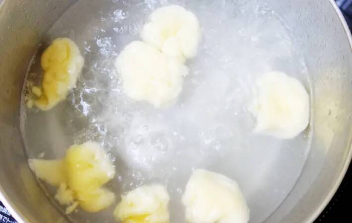 『スーパーカップ』と白玉粉を混ぜてゆでると…できた和菓子に家族「これはおいしい」