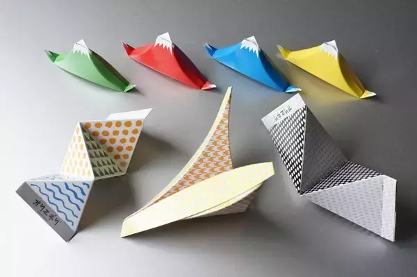 折り紙とおにぎりが合体だと！？いろんな形のオニギリが作れちゃうペーパークラフト「オリニギリ」