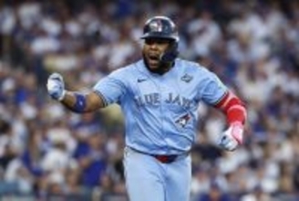 ブルージェイズのゲレロ、流れ変える一発=米大リーグ・ワールドシリーズ