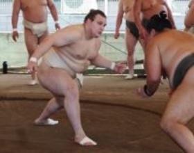 新関脇安青錦が出稽古=大相撲