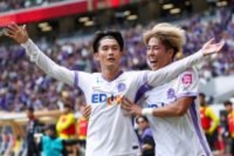 喜ぶ東 Jリーグ