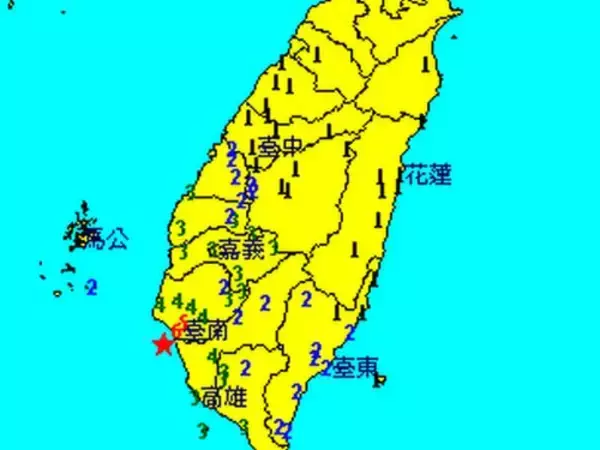 台湾南部・台南で震度6  余震相次ぐ