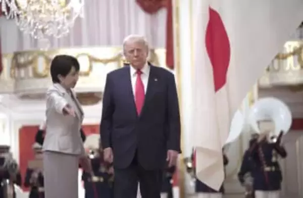 日米首脳、大リーグ視聴 会談開始遅れる