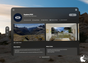 James Hustler、Apple Vision用180度3Dの16K映像コンテンツアプリ「Explore POV」をリリース
