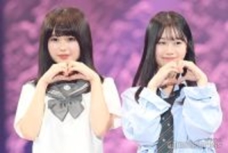 「今日好き」おひなさま(長浜広奈)&時田音々がペアランウェイ キュートなハートに黄色い歓声【サツコレ2025A/W】