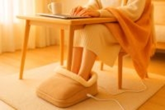 「足湯?」電気フットウォーマーで、冷え性さんでも、底冷え部屋でも、“冬のデスク下”が天国に
