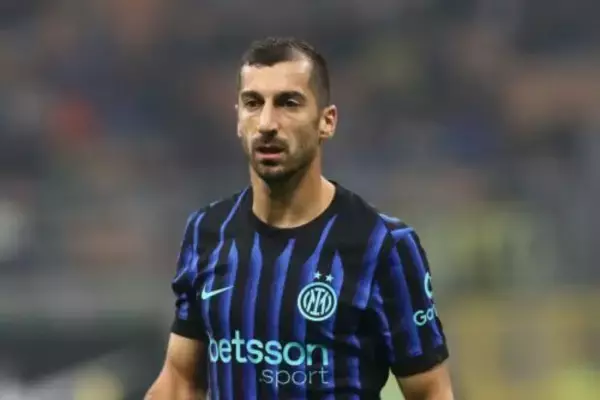 インテルに痛手…ナポリ戦で負傷のムヒタリアンが約1カ月間の離脱、ミラノ・ダービー欠場可能性も