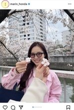 「美しすぎ」本田真凜さん、“桜コーデ”でお花見へ「ほんとに天使」最新姿に「可愛すぎて桜に目がいかない」の声