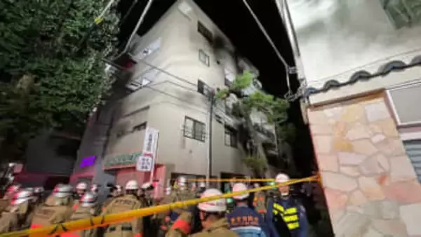 【速報】東京・中野区の5階建てマンションで火災 逃げ遅れ1人か