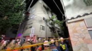 【速報】東京・中野区の5階建てマンションで火災 逃げ遅れ1人か