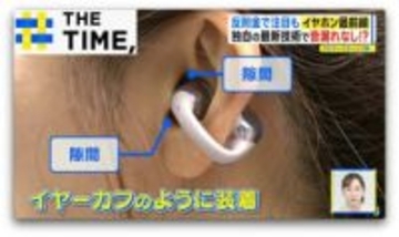 なぜ?「耳をふさがない」イヤホンが人気…“音漏れ”や“通話”に独自技術搭載も【THE TIME,】
