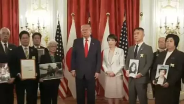 トランプ大統領が拉致被害者家族と面会 問題解決に意欲を示す