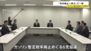 「年内廃止へ努力」で一致 ガソリンの暫定税率めぐり与野党6党 「来年1月」としていた自民党が野党に譲歩