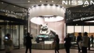 銀座一等地に3メートルの巨大猫が出現!?お笑い芸人・水川かたまりが手がけた日産の短編ドラマが現実に!