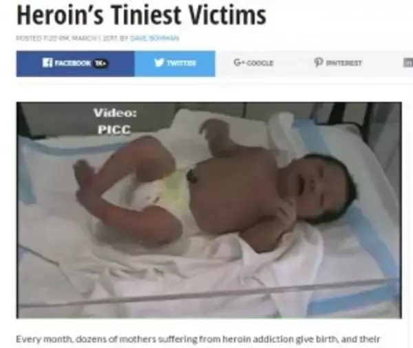 ヘロイン中毒の母親から誕生した赤ちゃん　激しいケイレン止まらず（米）