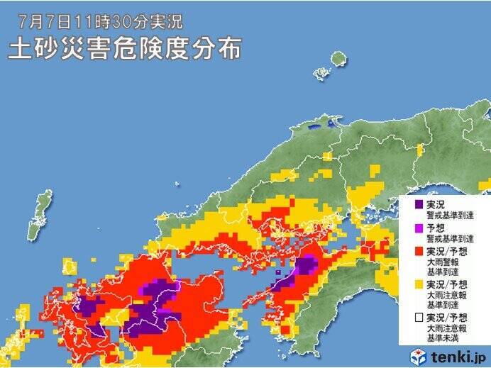 長雨の中国地方　あすの未明からの雨に厳重警戒を