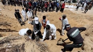 ガザ病院で280人超の遺体発見　「恐怖を覚える」と国連人権高等弁務官