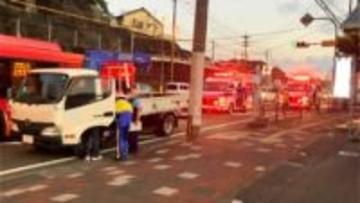 国道3号 高齢女性がトラックにはねられ死亡 運転の男(73)逮捕 女性の身元の確認進める 鹿児島