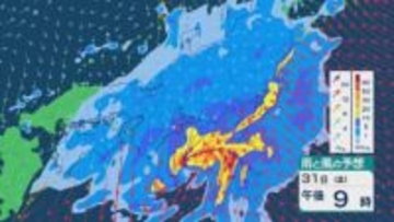 週末にかけ日本の南海上付近を低気圧が発達しながら通過 ハロウィーンは太平洋側中心に西日本や東日本で荒れる天気に 雨と風シミュレーション