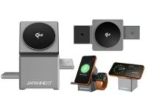 JAPANNEXT、スマホ/AirPods/Apple Watchを同時充電できるQi2対応スタンド