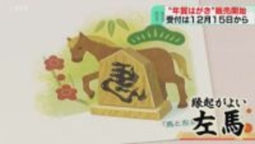 縁起よい左馬の年賀はがき「SNSにはない贈り物」2026年用の販売始まる 道内約3200万枚発行