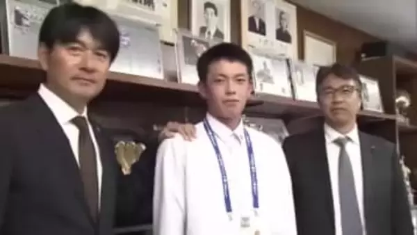 日ハム5位指名の藤森海斗選手、父子家庭の父へ恩返し誓う「結果を出して本拠地に呼べたら」