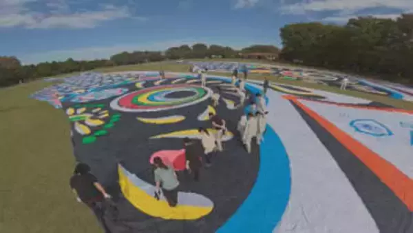 加須市 全長100メートルのこいのぼり 虫干し/埼玉県