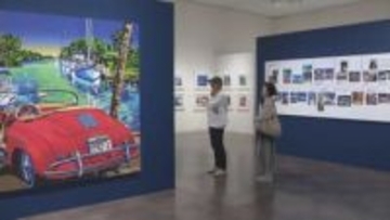 山下達郎さんのレコードジャケットにも…イラストレーター・鈴木英人さんの作品展 未公開を含む原画など約300点