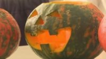 「本物のお化けみたい」ハロウィーン前に児童がカボチャでランタン作り