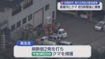 倉庫内にクマが・・・県内2例目の「緊急猟銃」約5時間後に捕獲【新潟・阿賀野市】